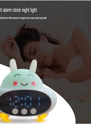 CUTE RABBIT ALM CLOCK WITH BT SPEAKER