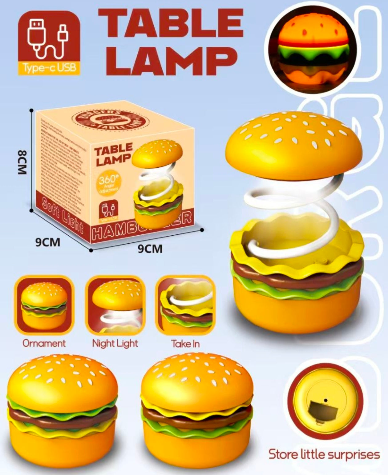 BURGER TABLE LAMP