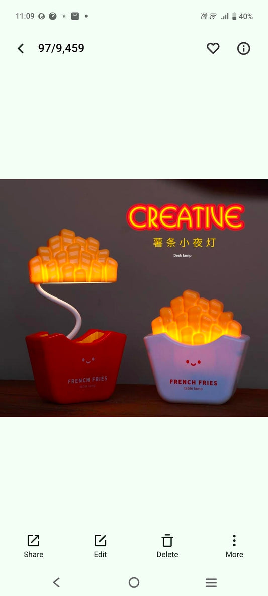 FRENCH 🍟🥖 FRIES LAMP