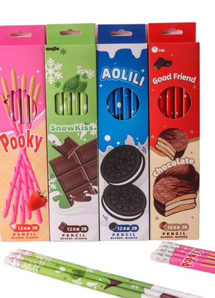 MIX DESIGN PENCIL 12 PCS