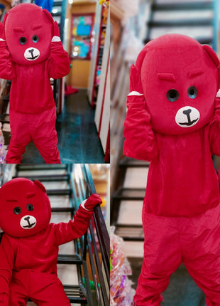 Red teddy Mascot