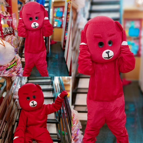 Red teddy Mascot