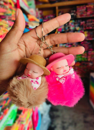 Cap furr baby keychain