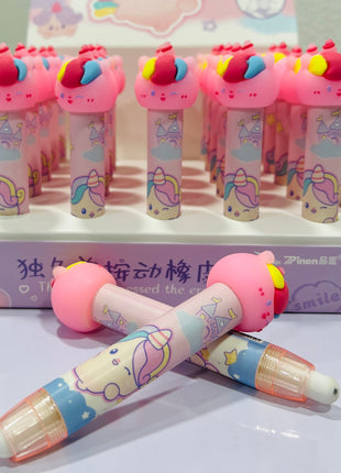 Character head earser