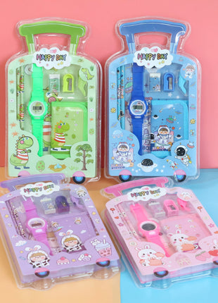 Trolley & watch stationery set