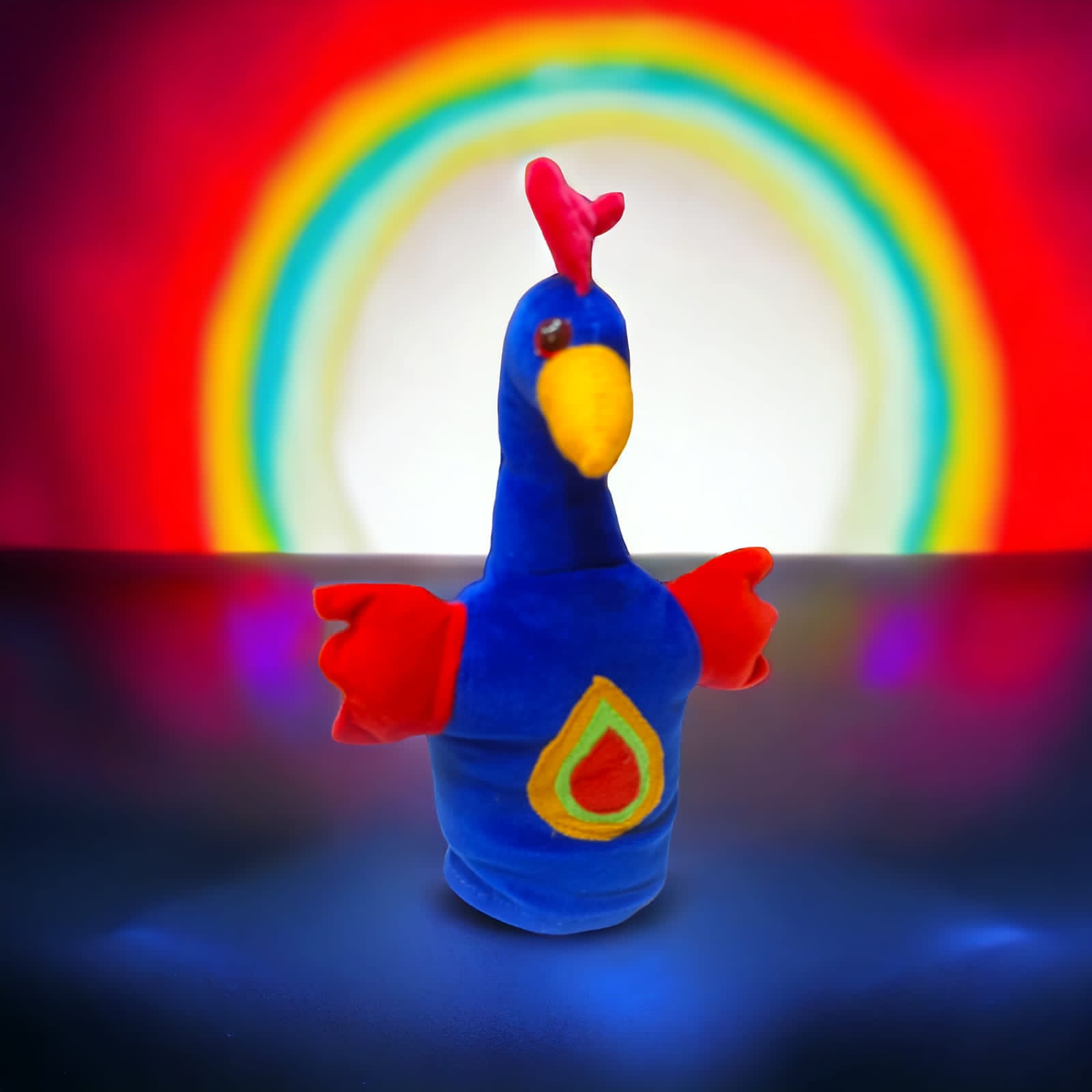 Return Puppet Peacock hand puppet – Adinath Return Gifts