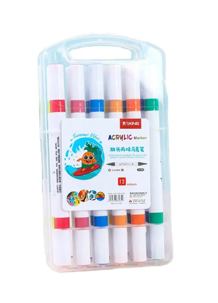 ACRYLIC MARKER 12 PCS