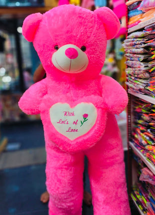 Furry heart teddy 6 feet