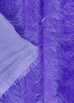 Purple medium pile furr fabric