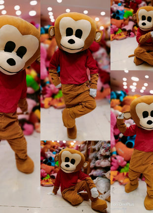 Brown monkey Mascot