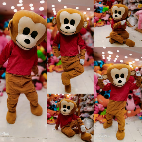 Brown monkey Mascot